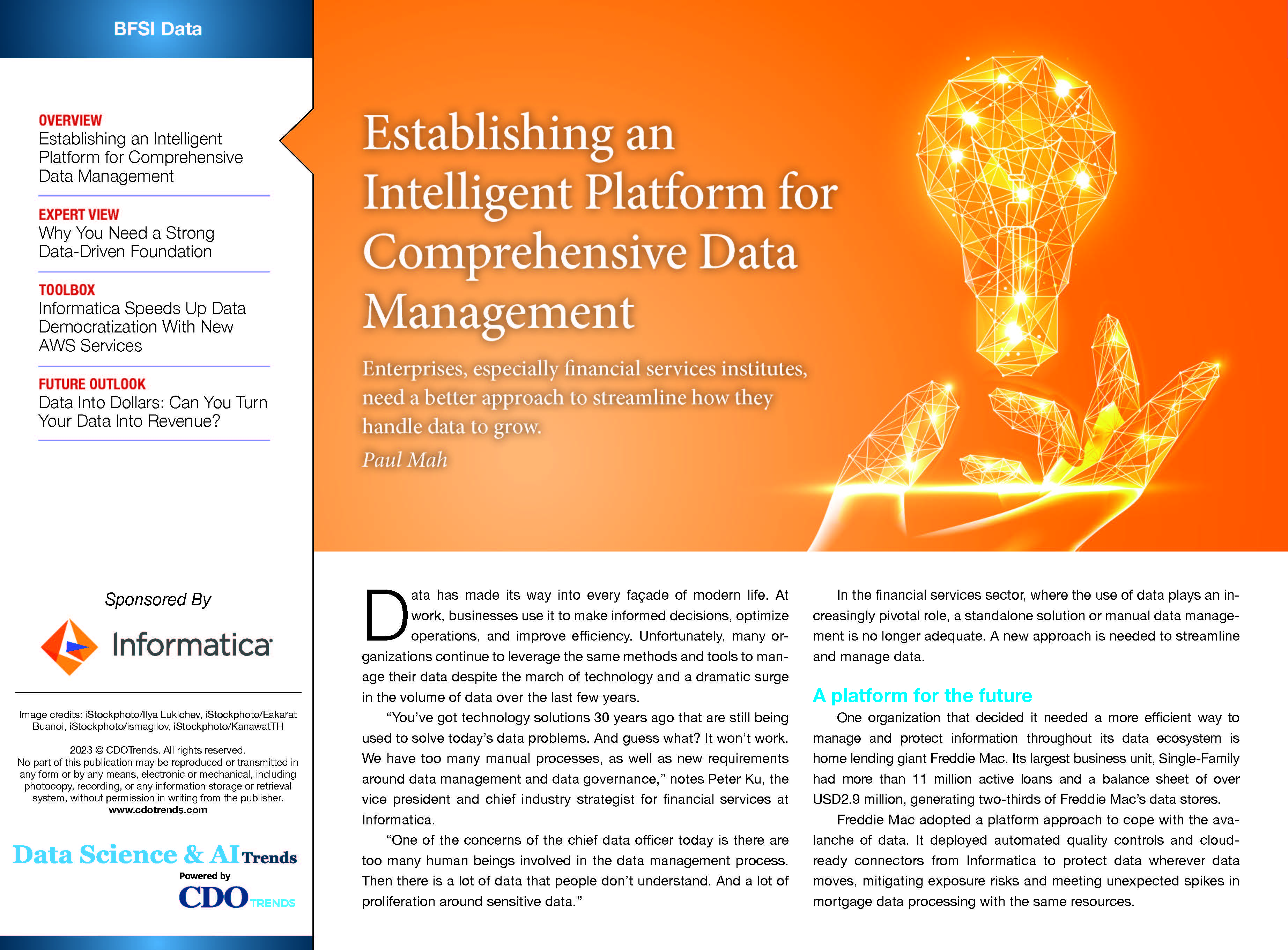 eGuide: Establishing an Intelligent Platform for Comprehensive Data 